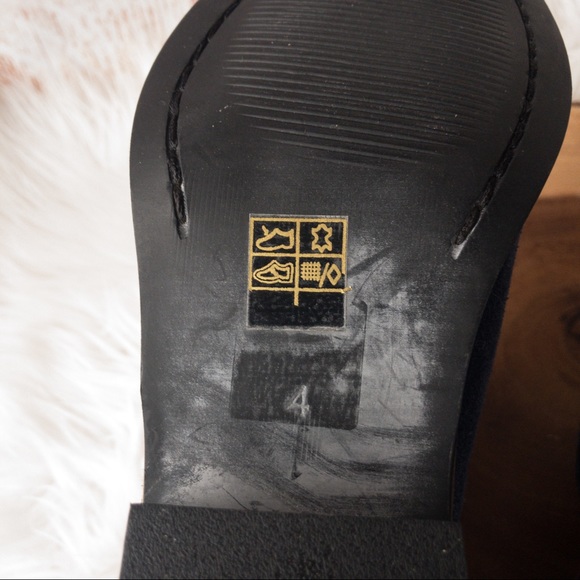 AMEN Heart and Sole Blue Suede Ankle Boots Women Size 4 - Picture 9 of 14